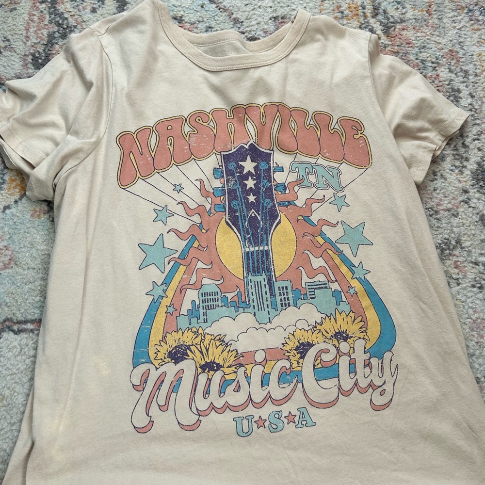 Nashville Graphic Target T-Shirt - Cream